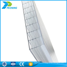 PC transparent 6mm polycarbonate hollow sheet with UV protection